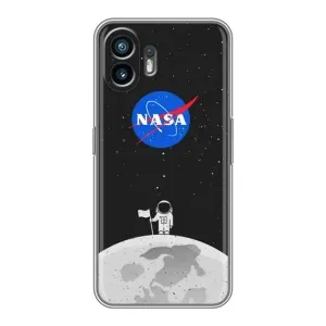 Силіконовый бампер з принтом "Наса" на Xiaomi Redmi Turbo 4 Pro (Космонавт NASA)