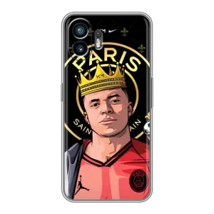 Чехол (TPU) с Футболистом на Xiaomi Redmi Turbo 4 Pro (Mbappe King)