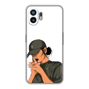 Силиконовый Чехол на Xiaomi Redmi Turbo 4 Pro с картинкой Стильных Девушек (В зеленом)