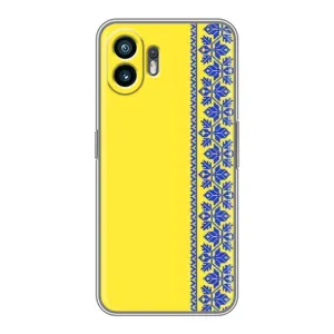 Силиконовый Чехол на Xiaomi Redmi Turbo 4 Pro (Вышиванка на желтом)