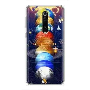 Чехол (ТПУ) с планетами на Xiaomi Mi 9T (Арт планети)