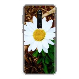 Чохол з ромашками на Xiaomi Mi 9T (Біла ромашка)