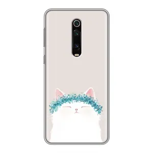 Чехол на тематику: Коты для Xiaomi Mi 9T (Белый котик)