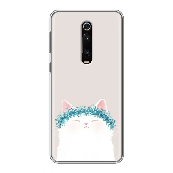 Чехол с рисунком «Белый котик» для Xiaomi Mi 9T Чехол с рисунком «Белый котик» для Xiaomi Mi 9T