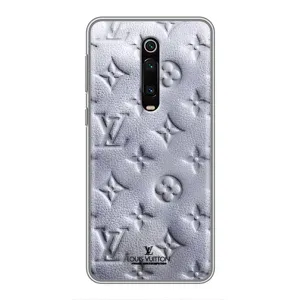 Текстурный Чехол Louis Vuitton для Сяоми Mи 9T (Белый ЛВ)