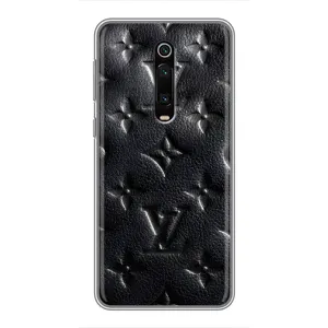 Текстурный Чехол Louis Vuitton для Сяоми Mи 9T (Черный ЛВ)