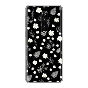 Чехлы с тематикой "ЦВЕТЫ" на Xiaomi Mi 9T (цветение на чорном)