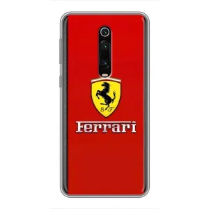 Силіконовий бампер з картинкою машини на Xiaomi Mi 9T (Ferrari Logo)