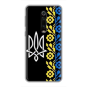 Силиконовый Чехол на Xiaomi Mi 9T (Герб и вышыванка)