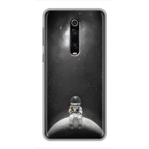 Силиконовый Чехол с принтом "Космонавты" на Xiaomi Mi 9T (Космонавт романтик)