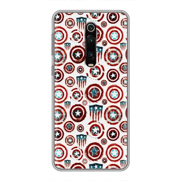 Чехол с рисунком «Марвел щиты» для Xiaomi Mi 9T