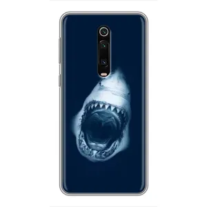 Силиконовый бампер с картинкой животных для Xiaomi Mi 9T (Пасть Акулы)