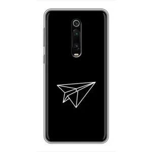 Чохол з картинками на чорному фоні для Xiaomi Mi 9T (Літак)