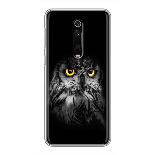 Чехол с рисунком «Сова на чёрном» для Xiaomi Mi 9T Чехол с рисунком «Сова на чёрном» для Xiaomi Mi 9T
