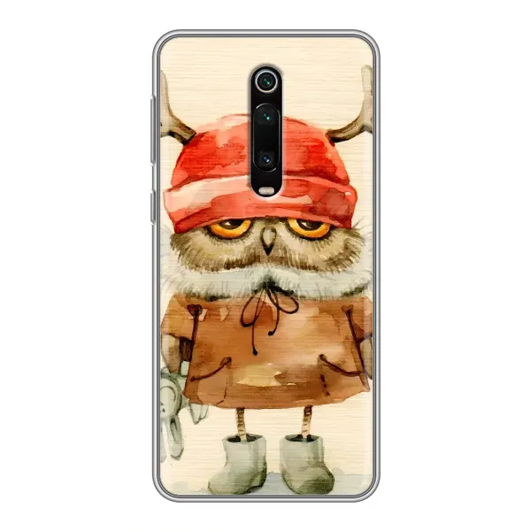 Чехол с рисунком «Сова в шапке» для Xiaomi Mi 9T Чехол с рисунком «Сова в шапке» для Xiaomi Mi 9T