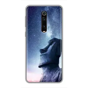 Силиконовые Чехлы (смешные стикеры) для Xiaomi Mi 9T (Статуя)