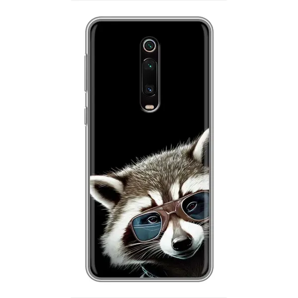 Чехол с рисунком «Стильный Енот» для Xiaomi Mi 9T Чехол с рисунком «Стильный Енот» для Xiaomi Mi 9T