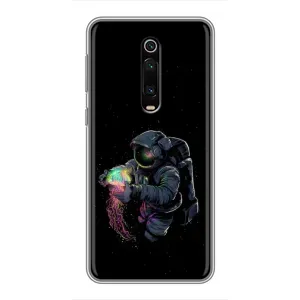 Силиконовый Чехол с принтом "Космонавты" на Xiaomi Mi 9T (В руках земля)