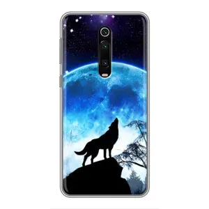 Чехол с Волком на Xiaomi Mi 9T (Воет на луну)