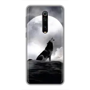Чехол с Волком на Xiaomi Mi 9T (Волк и луна)