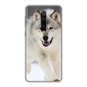 Чехол с Волком на Xiaomi Mi 9T (Волк на снегу)