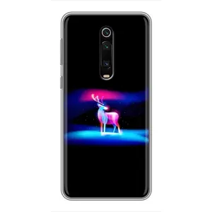 Силиконовый бампер с картинкой животных для Xiaomi Mi 9T (Яркий олень)