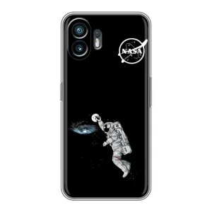 Силіконовый бампер з принтом "Наса" на Xiaomi Turbo 4 (Космонавт баскетболіст)