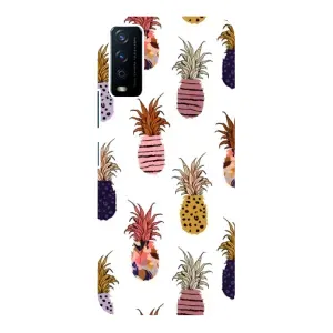 Чехол с изображением вкусной еды для ViVO Y12s (Ананасы)