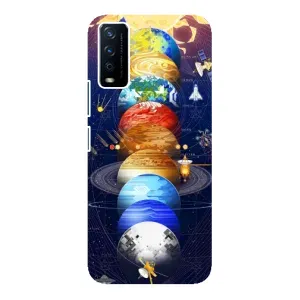 Чохол (ТПУ) з планетами на ViVO Y12s (Арт планети)