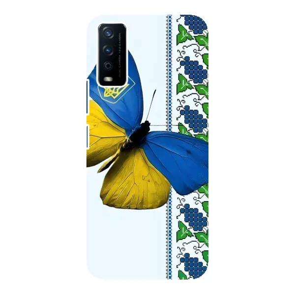 Чехол с рисунком «Бабочка» для Vivo Y12s