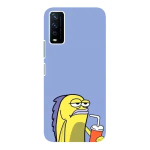 Бампер с принтом Мемы для ViVO Y12s (Безразличие)