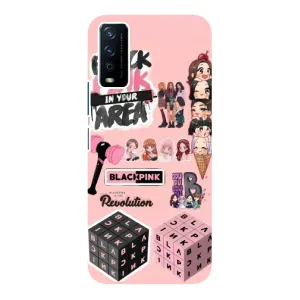 Чехлы с картинкой для ViVO Y12s (BLACK PINK коллаж)