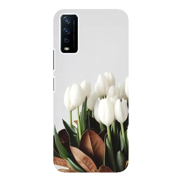 Чехол с рисунком «Букет тюльпанов» для Vivo Y12s