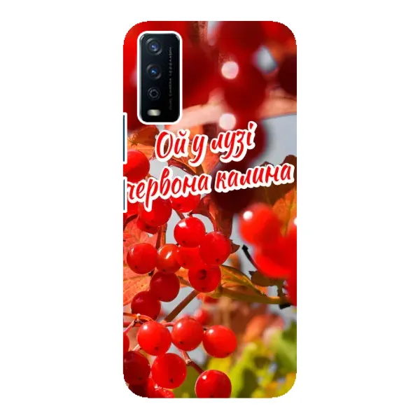 Чехол с рисунком «Червона Калина» для Vivo Y12s Чехол с рисунком «Червона Калина» для Vivo Y12s