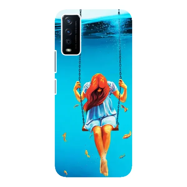 Чехол с рисунком «Девушка на качели» для Vivo Y12s Чехол с рисунком «Девушка на качели» для Vivo Y12s