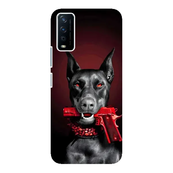 Чехол с рисунком «Доберман злой» для Vivo Y12s Чехол с рисунком «Доберман злой» для Vivo Y12s