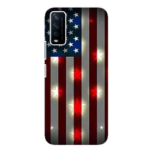 Чехол Флаг USA для ViVO Y12s (Флаг США 2)