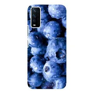 Чехол с изображением вкусной еды для ViVO Y12s (Голубика)