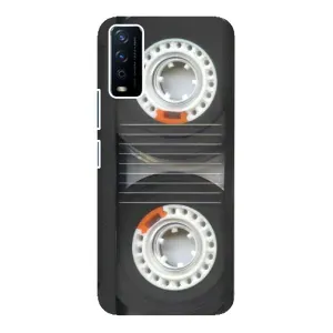 Чехол с Прикольным принтом на ViVO Y12s (Кассета магнитофона)