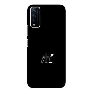 Чехол с картинками на черном фоне для ViVO Y12s (Книжки)