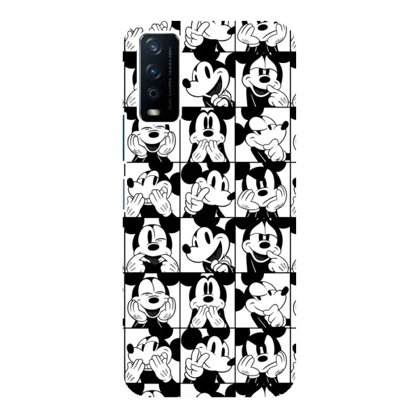Чехол с рисунком «Коллаж Микки Маус» для Vivo Y12s Чехол с рисунком «Коллаж Микки Маус» для Vivo Y12s