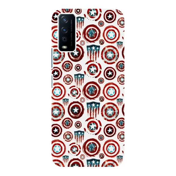 Чехол с рисунком «Марвел щиты» для Vivo Y12s Чехол с рисунком «Марвел щиты» для Vivo Y12s