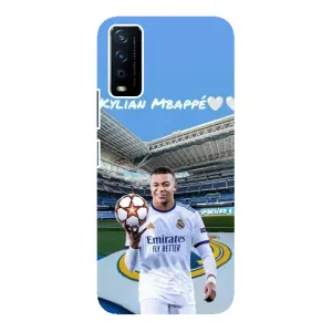 Чехол (TPU) с Футболистом на ViVO Y12s (Mbappe Real)