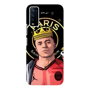 Чехол (TPU) с Футболистом на ViVO Y12s (Mbappe King)