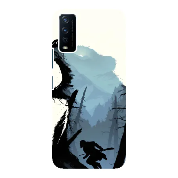 Чехол с рисунком «Медведь и лес» для Vivo Y12s Чехол с рисунком «Медведь и лес» для Vivo Y12s