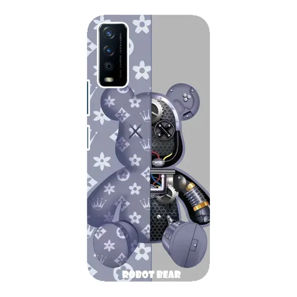 Чехол с рисунком «Медведь Louis Vuitton» для Vivo Y12s