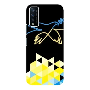 Чехол на ViVO Y12s Украинский дизайн (Мир для Украины)