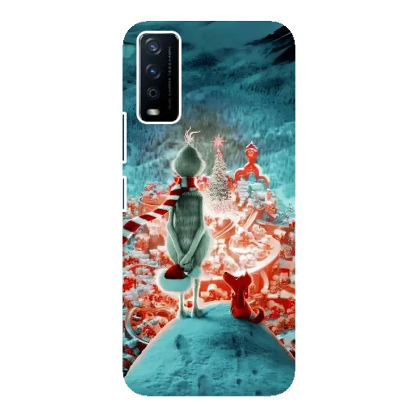 Чехол с рисунком «Новогодний Гринч» для Vivo Y12s