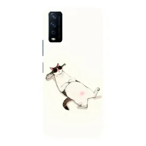 Чохол на тематику: Коти для Vivo Y12s (Відпочинок)