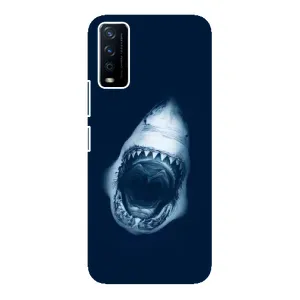 Силіконовий бампер з картинкою звірів для ViVO Y12s (Пащу Акули)